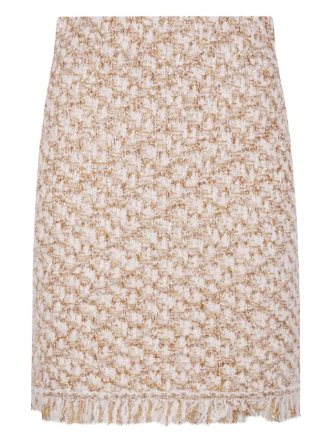 Fabiana Filippi tweed fringed mini skirt