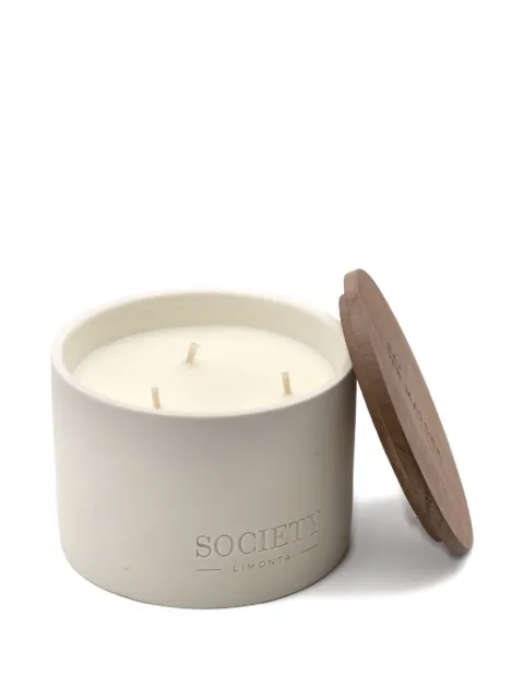 Society Limonta Te' Matcha three-wick wooden-lid candle