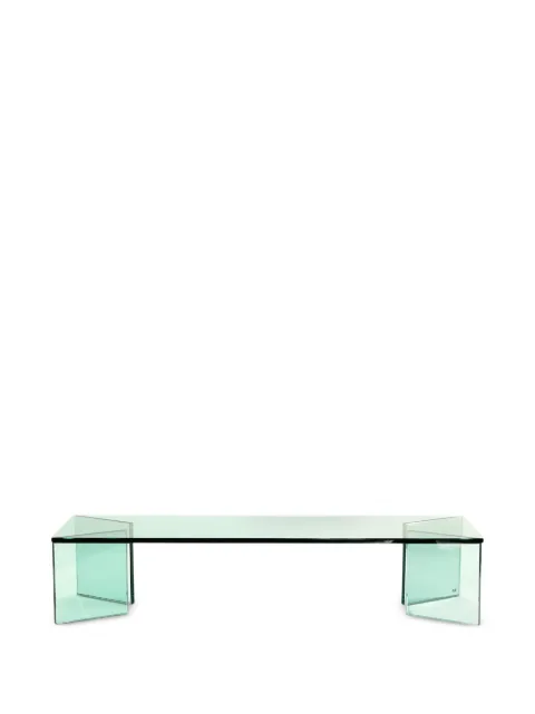 knindustrie glass rectangular coffee table