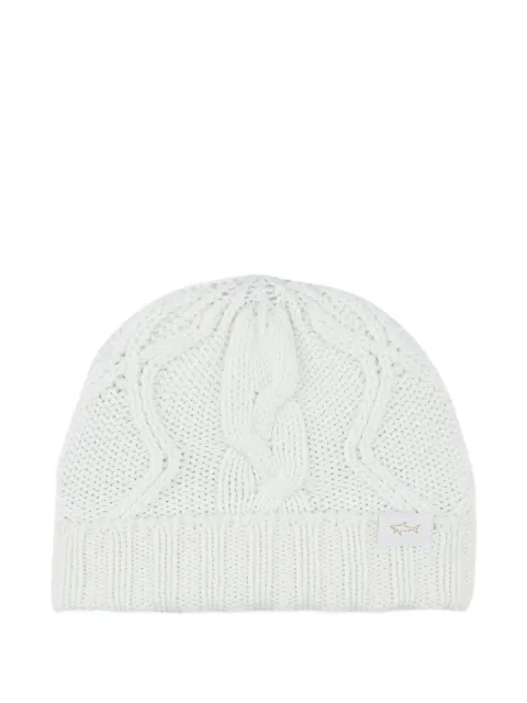 Paul & Shark cable-knit beanie hat