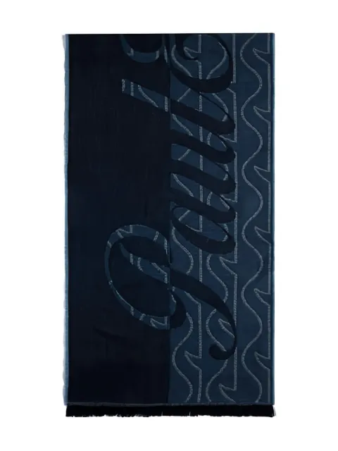 Paul & Shark monogram wool scarf