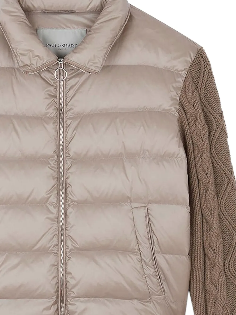 Paul & Shark cable-knit padded jacket | Down Jackets | Image 2