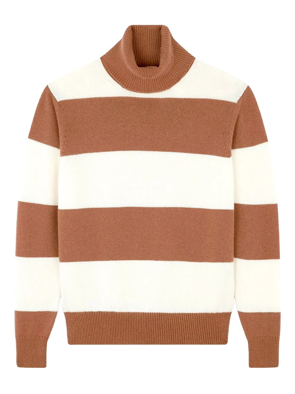 Paul & Shark turtleneck striped sweater | Brown | Image 1