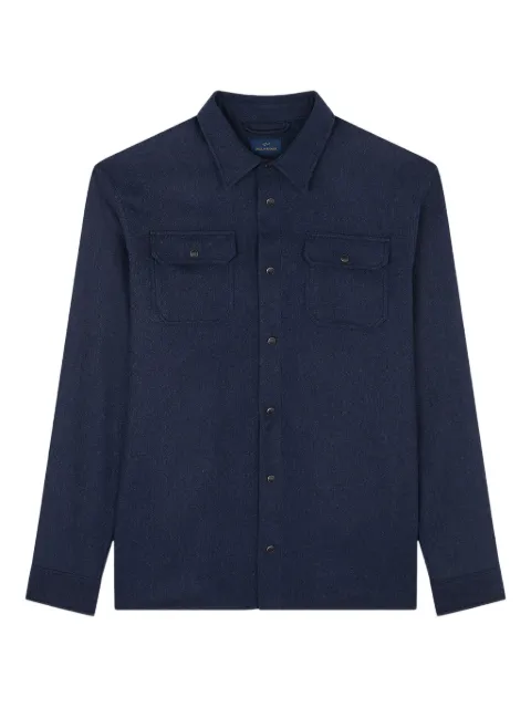 Paul & Shark wool blend flap-pocket shirt