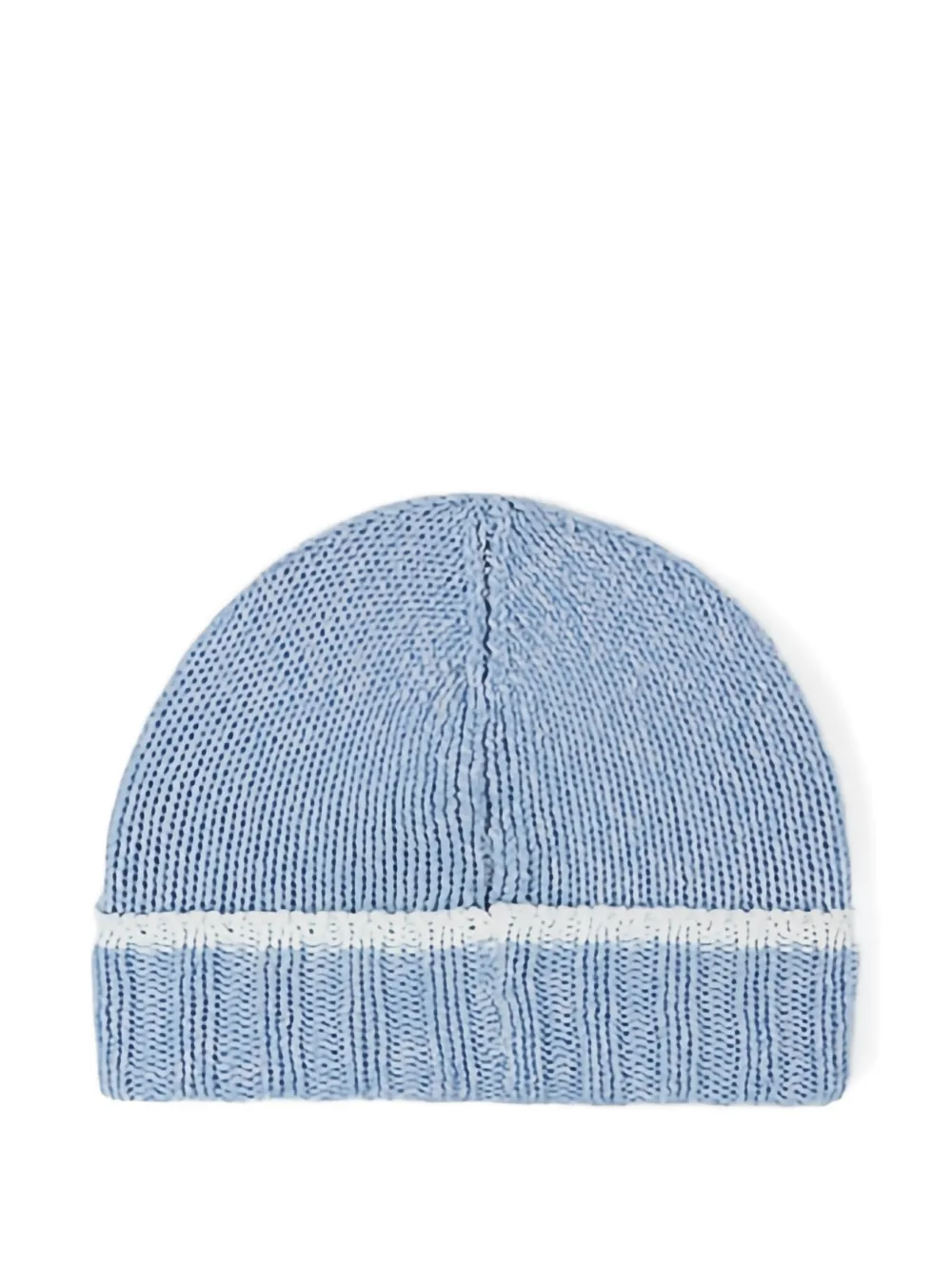 Paul & Shark contrast-stripe beanie hat | Blue | Image 1