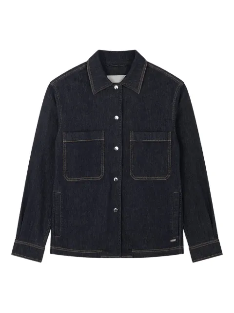 Paul & Shark denim-effect stretch cotton overshirt