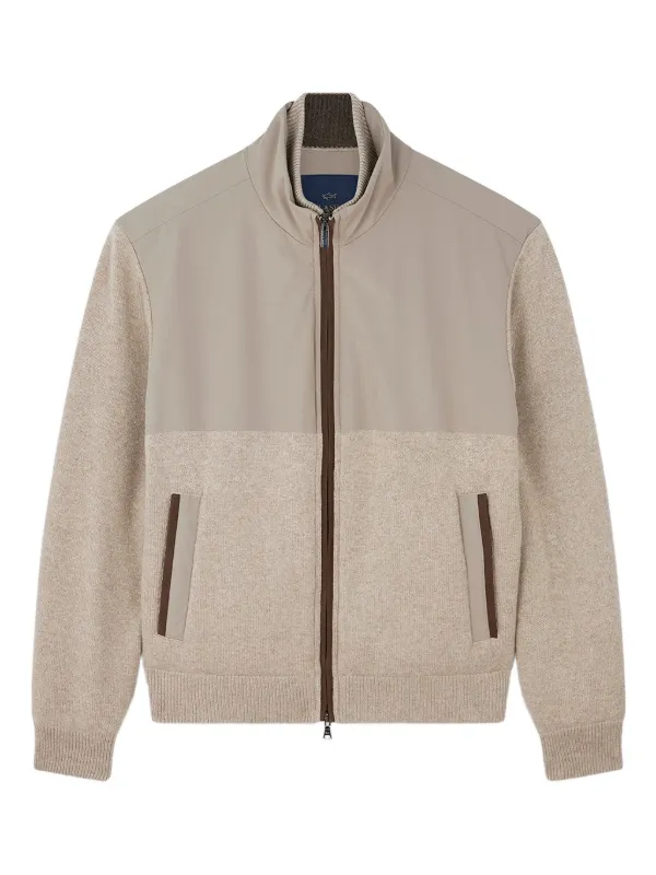 Paul & Shark Hybrid Zip-up Jacket in Neutrals