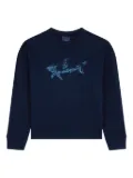 Paul & Shark shark-print sweatshirt - Blue
