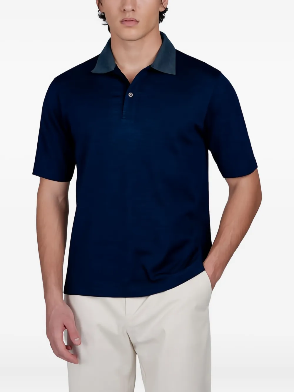 Paul & Shark Wollen poloshirt - Blauw