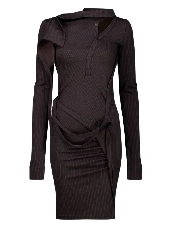 embellished mini black dress Crystal Embellished Mini Dress Black / S