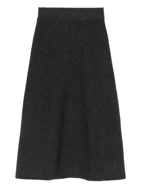 Agnona knitted A-line midi skirt