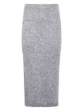 D.Exterior sequin-embellished midi skirt - Grey