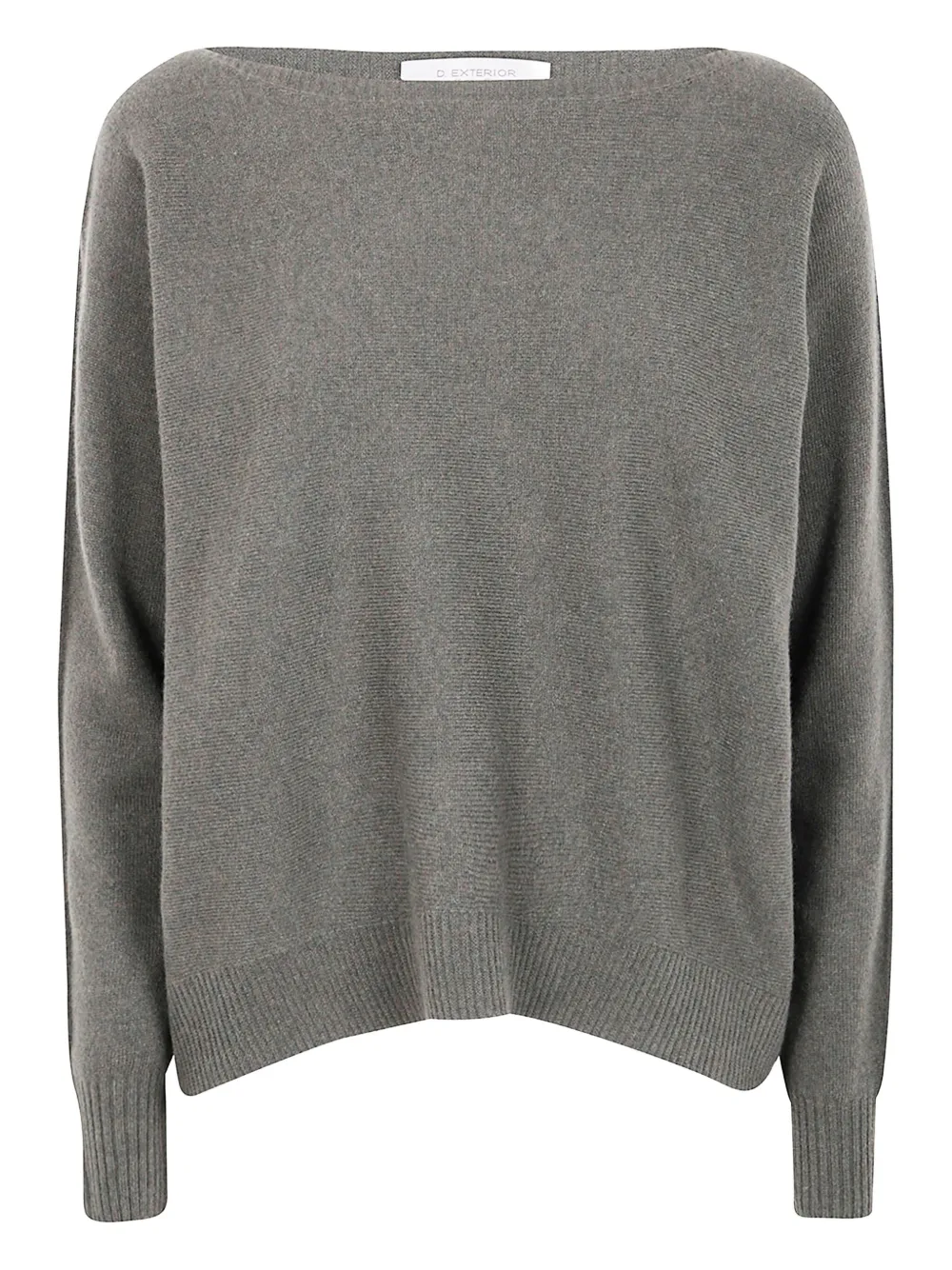 D.Exterior boat-neck wool sweater | Grey | Image 1