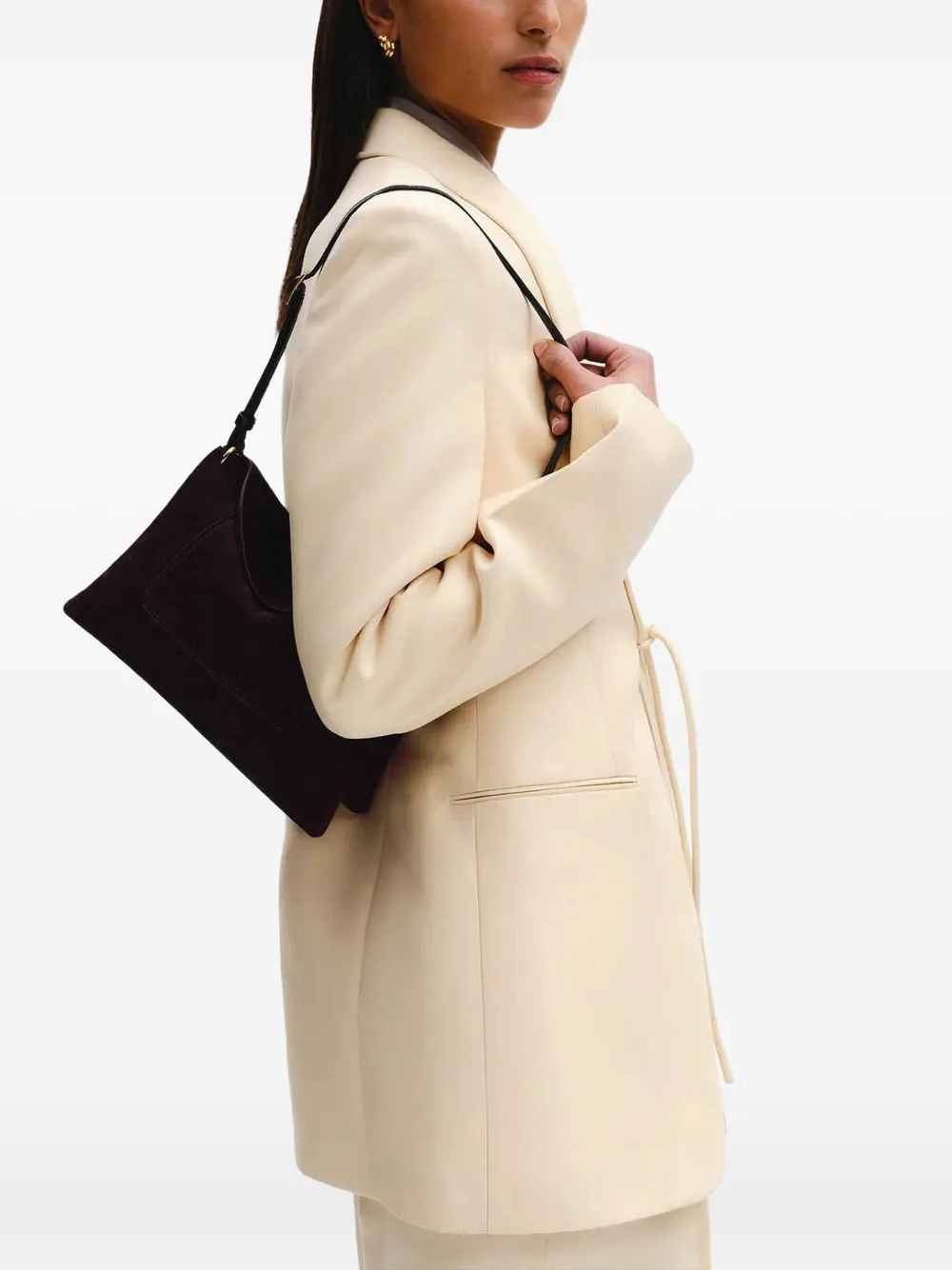 Wandler Penelope suede shoulder bag Rood