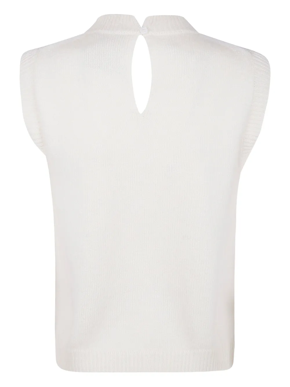 Semicouture Top verfraaid met kristallen Wit