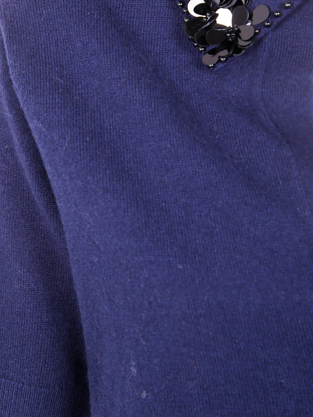 Semicouture Top verfraaid met pailletten Blauw