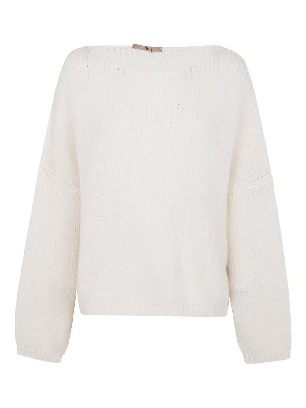 Nuur Boat-neck Wool Sweater In White