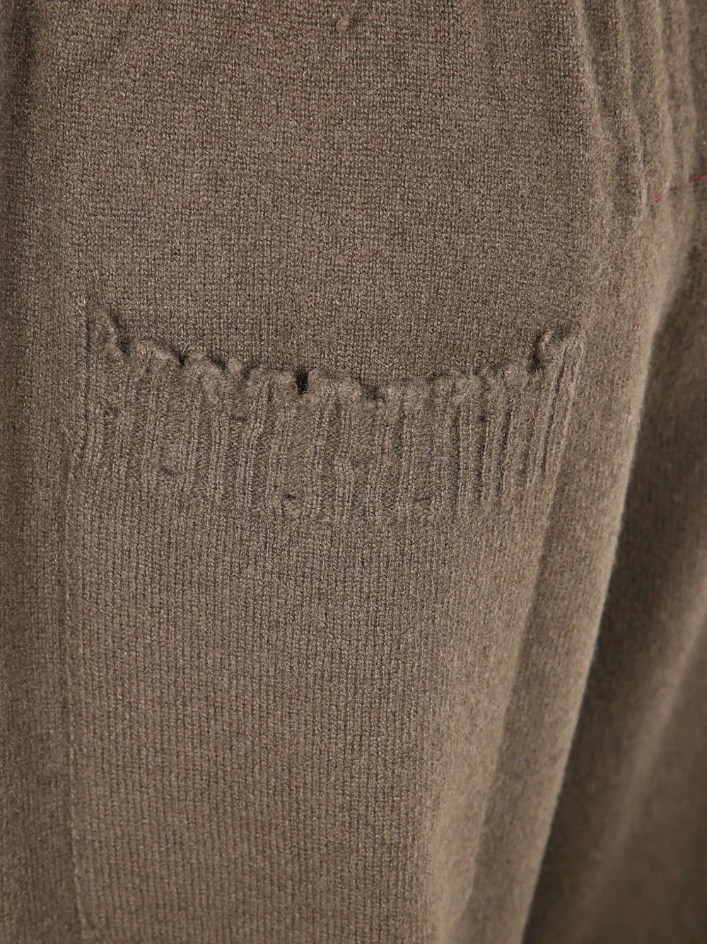 Uma Wang Drawstring Knitted Trousers In Brown