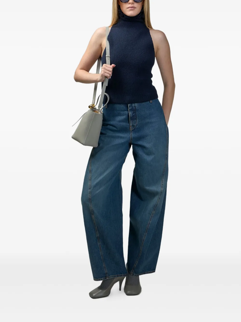 Alaïa top con cuello de tortuga y volantes | Chalecos y camisetas | Image 2