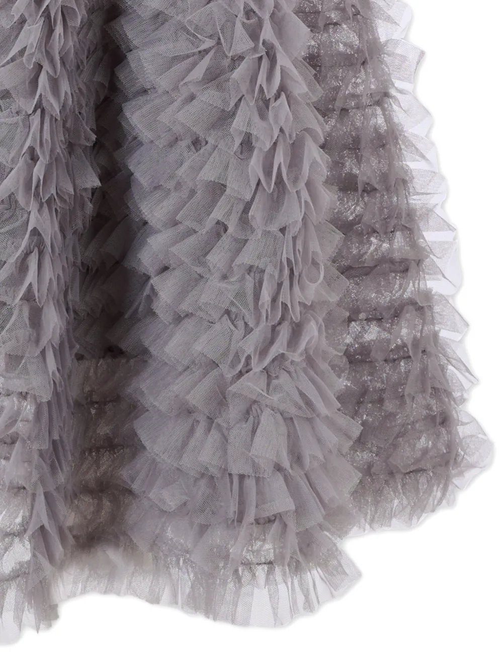 Molo ruffled tulle skirt Grijs