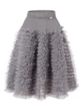 Molo ruffled tulle skirt - Grey