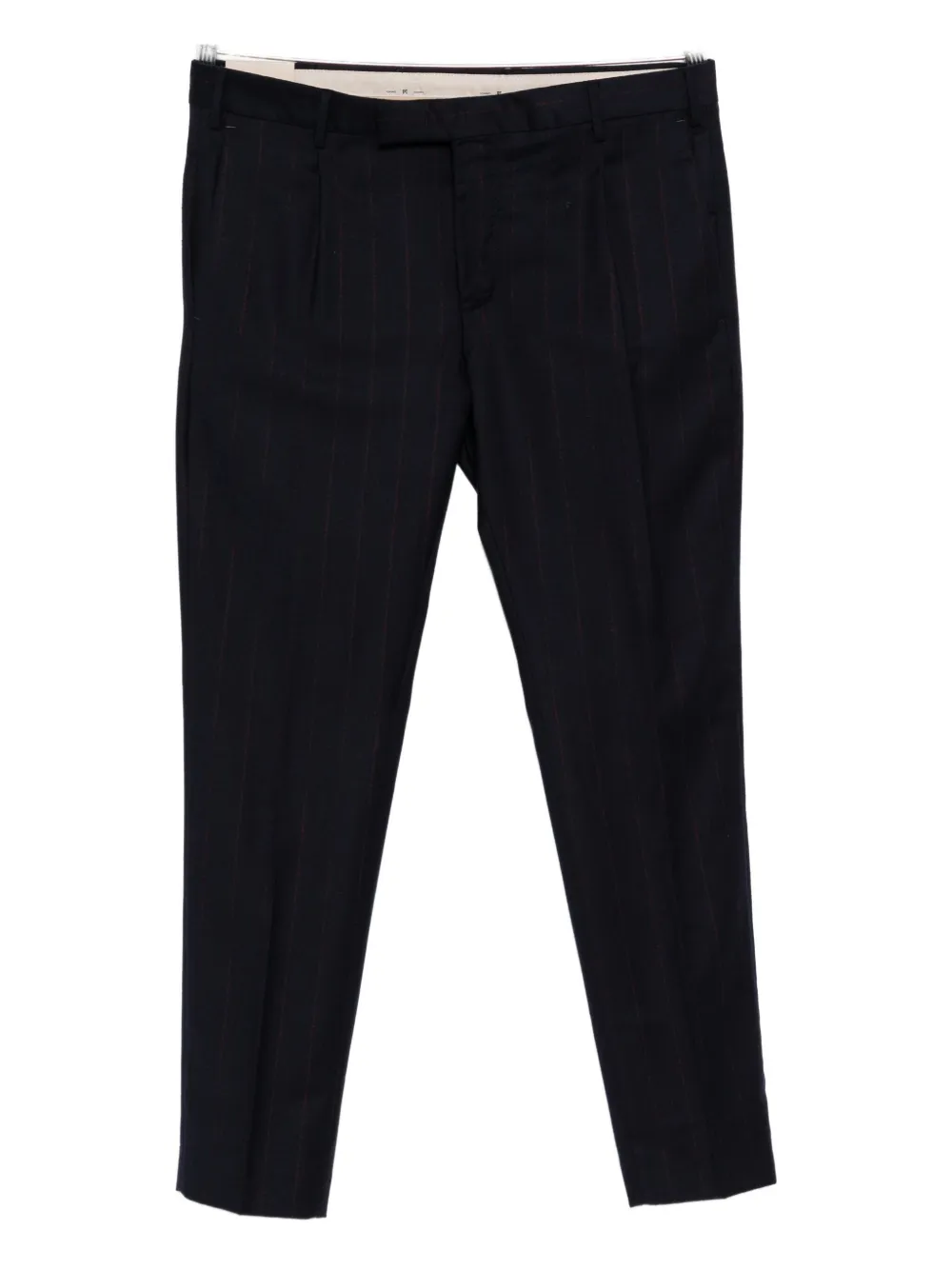 stripe-pattern tailored trousers