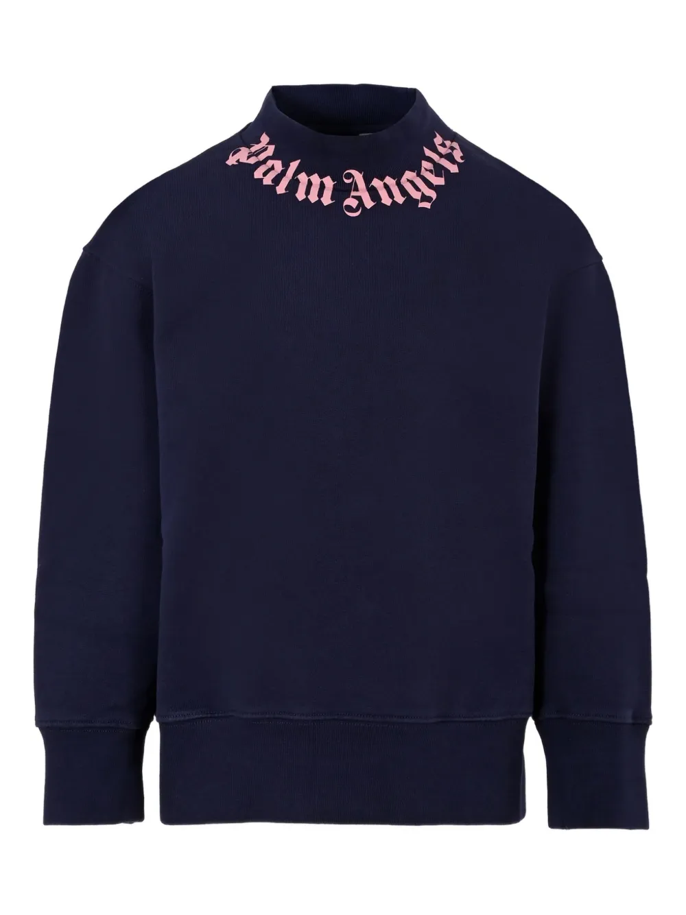 Palm Angels Kids Sweater met logo Blauw