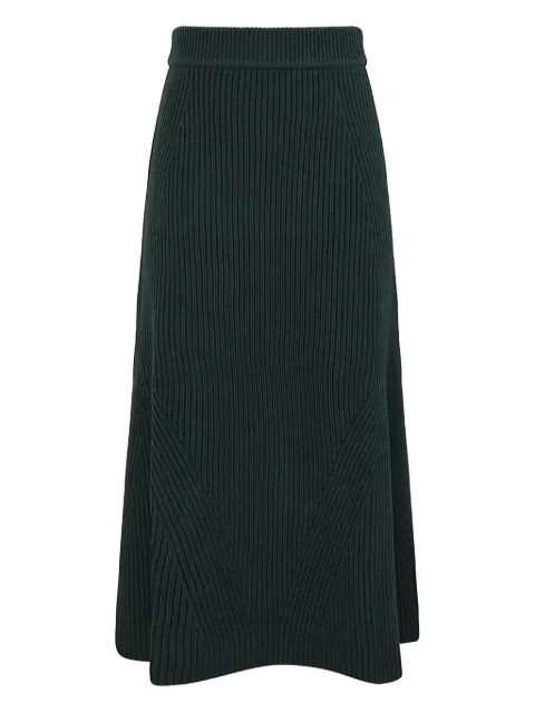 ZIMMERMANN Hypnotic ribbed midi skirt