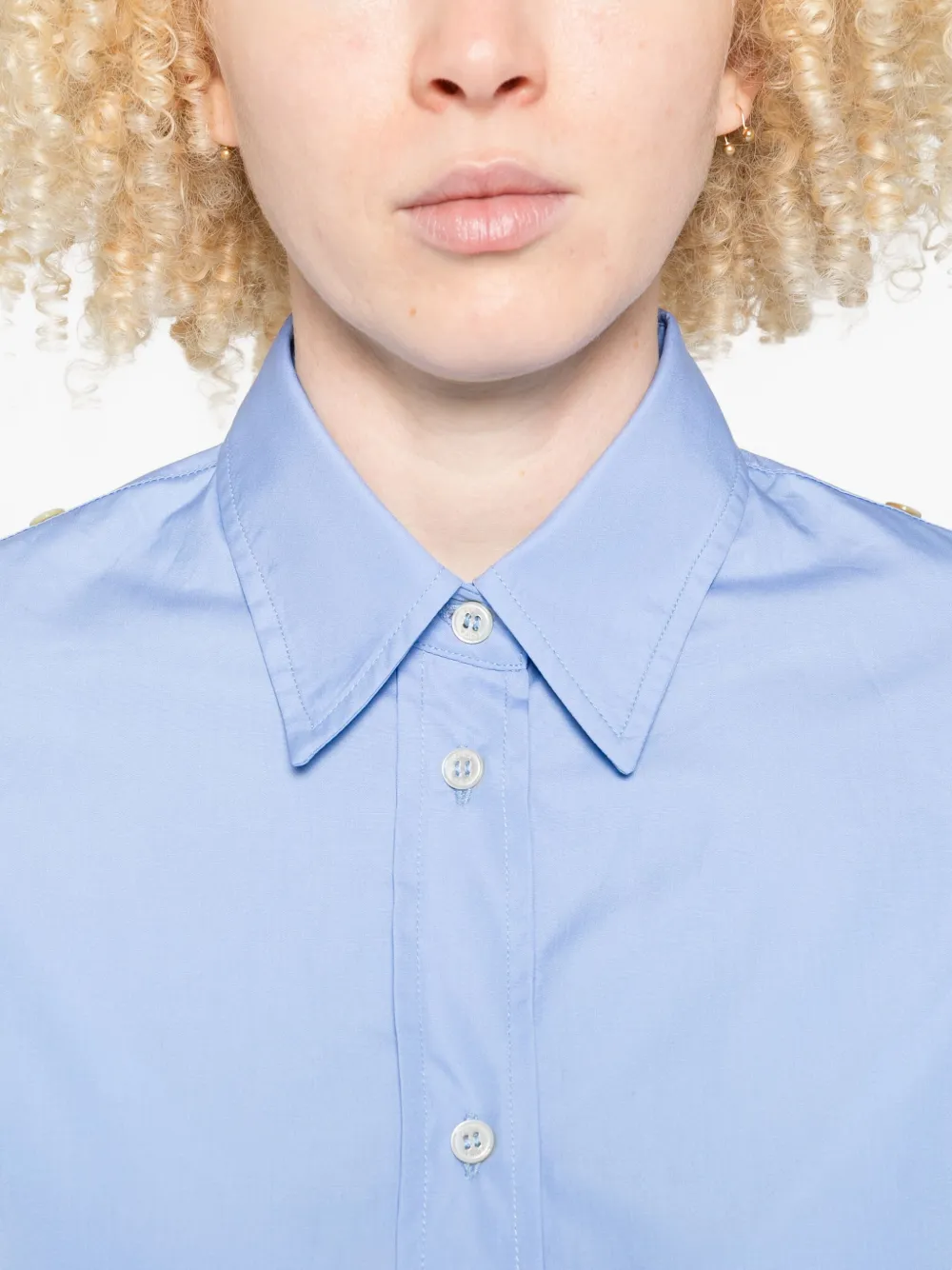 Erika Cavallini Katoenen shirt Blauw