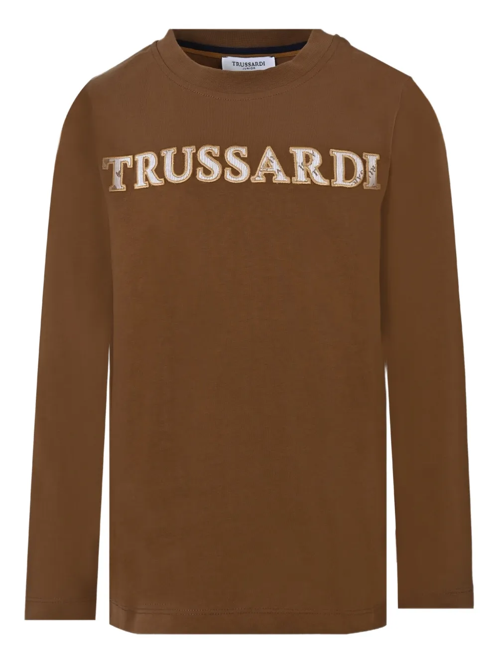 TRUSSARDI JUNIOR logo-embroidered sweatshirt Bruin