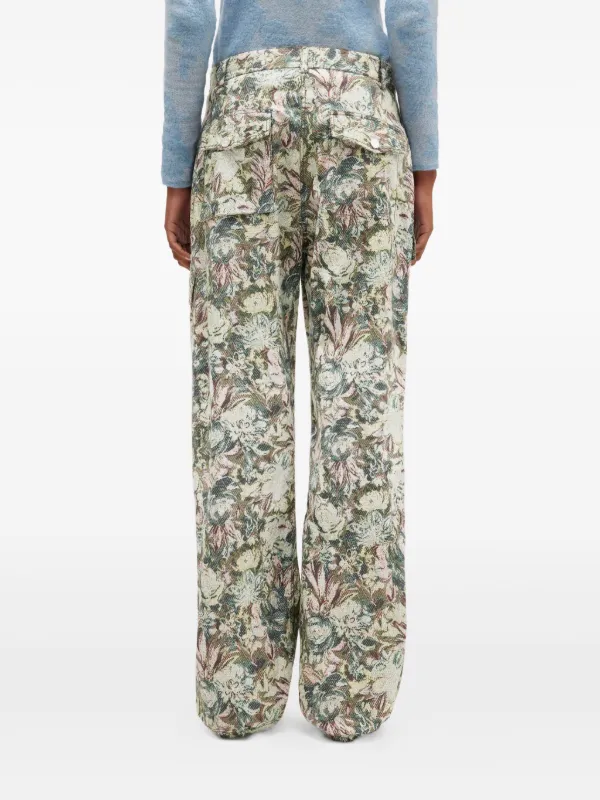 GANNI フローラル パンツ | ニュートラル | FARFETCH JP