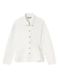 GANNI peplum-detail button shirt - White