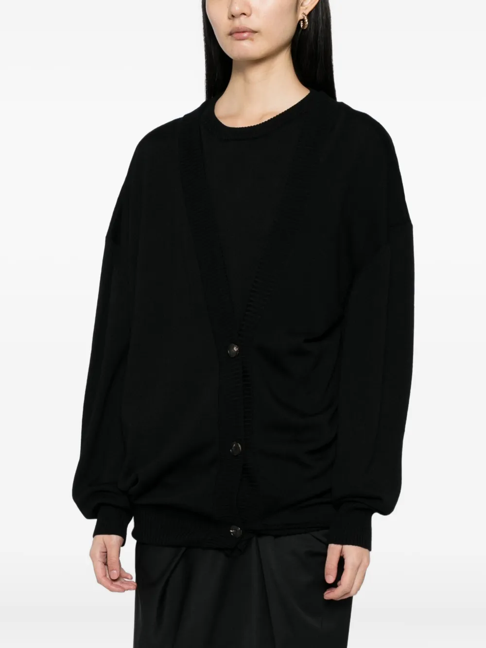 Litkovska Klassischer Cardigan In Black