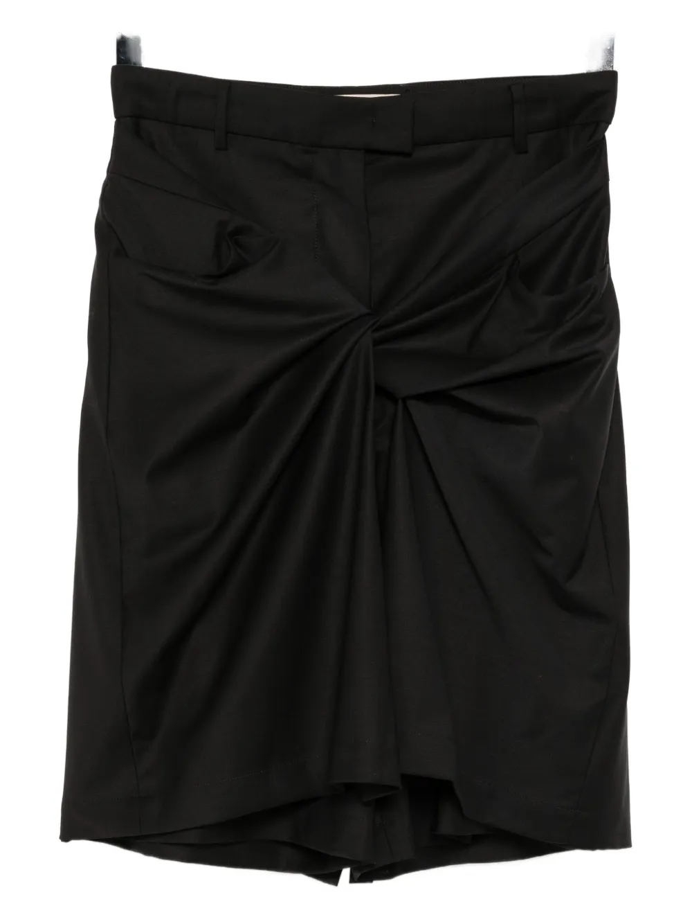 Litkovska Front-twist Skorts In Black