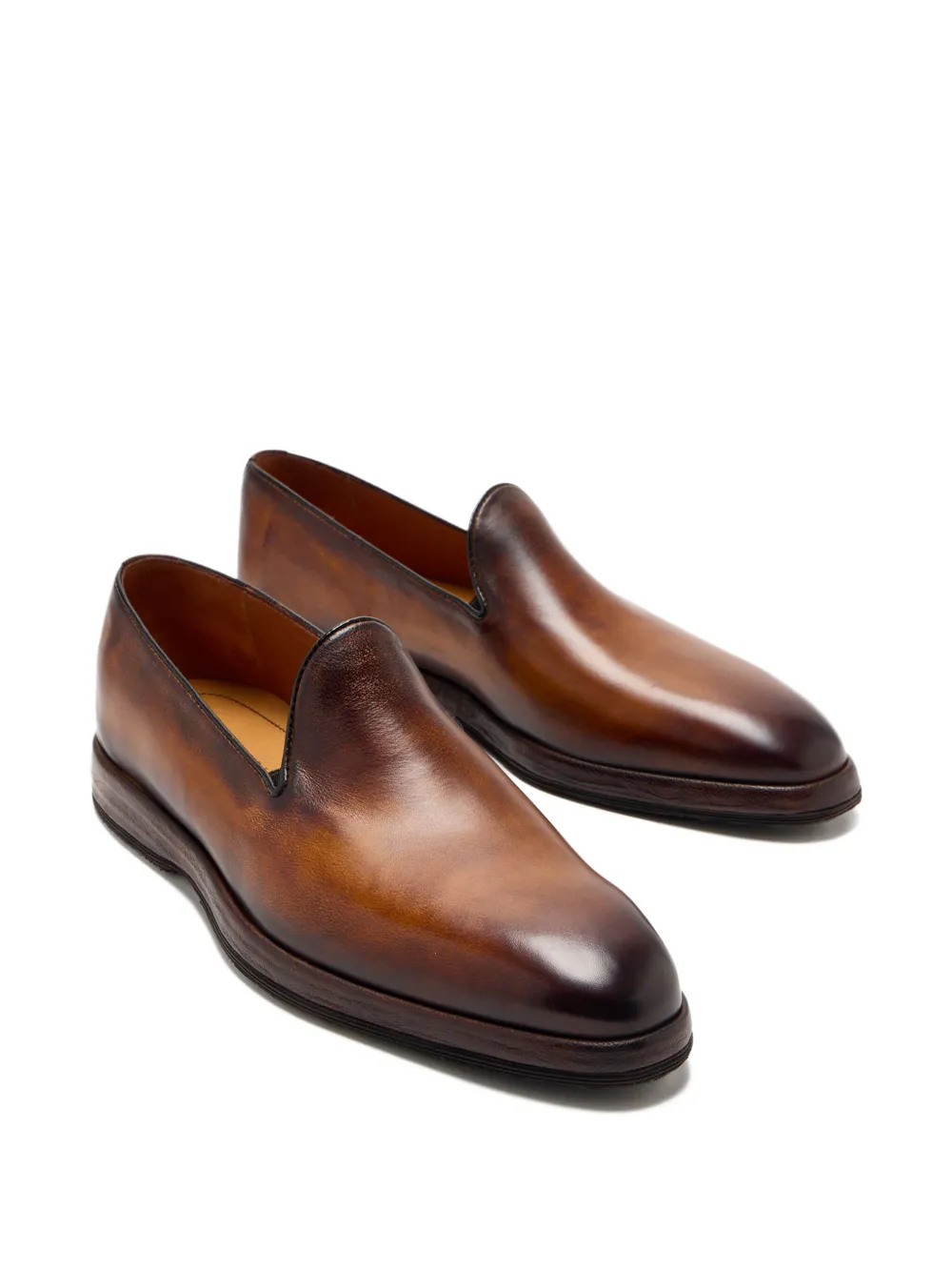 Bontoni Domino leather loafers Brown