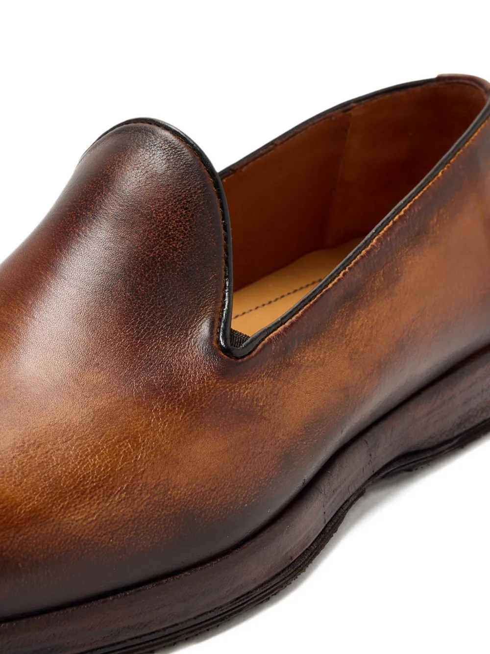 Bontoni Domino leather loafers Brown
