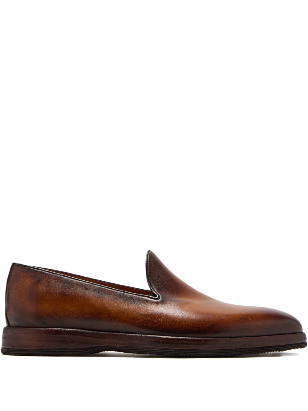 Bontoni Domino leather loafers Brown