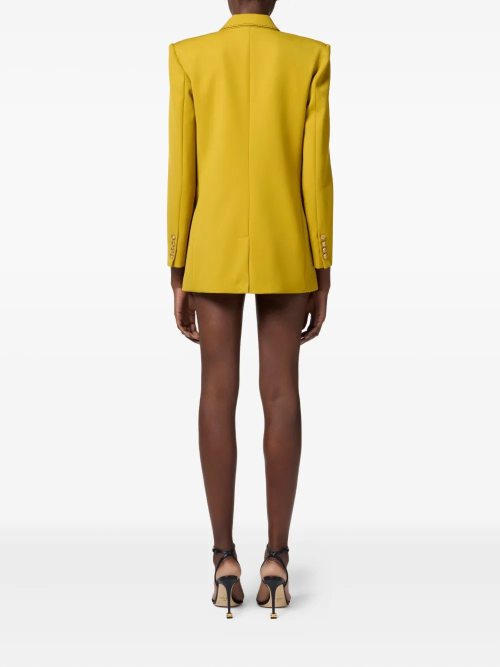 Elisabetta Franchi double-breasted blazer Geel