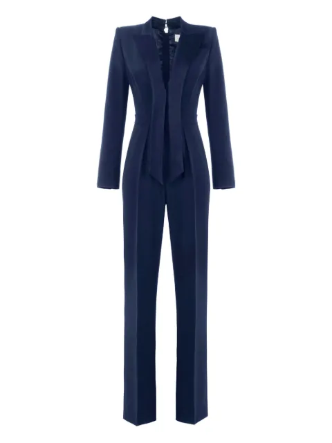 Elisabetta Franchi V-neck long-sleeves jumpsuit