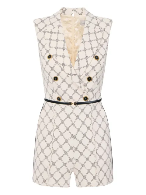 Elisabetta Franchi double-breasted geometric-print jumpsuit
