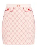 Elisabetta Franchi geometric-print crêpe mini skirt - Pink