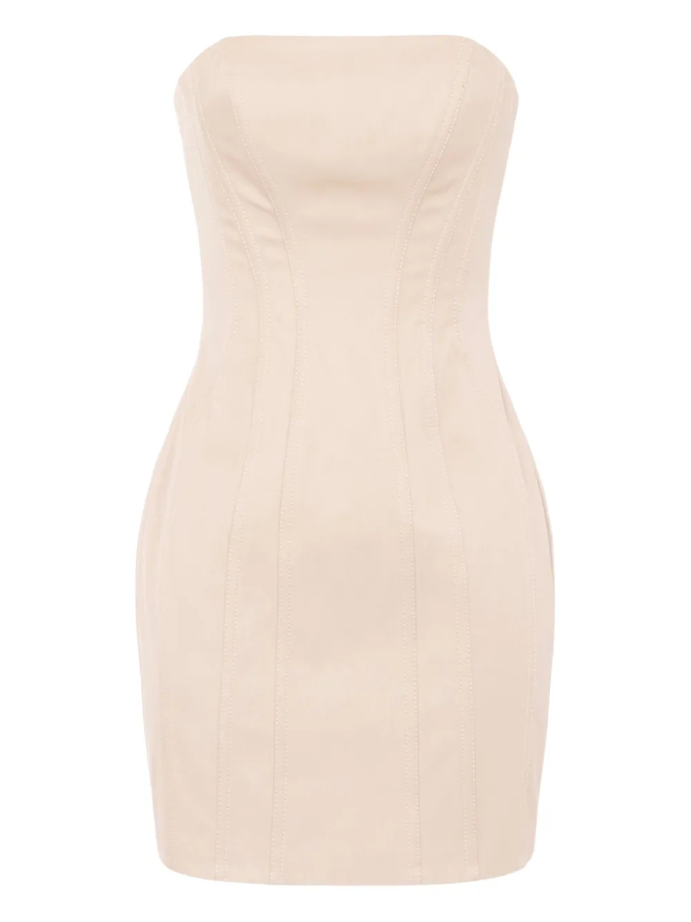 Elisabetta Franchi bustier seam-detail mini dress Beige