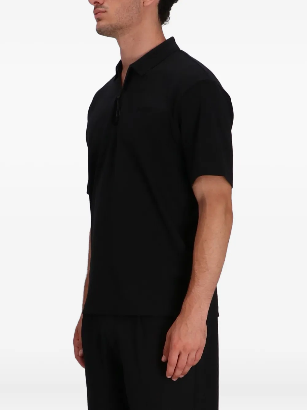 HUGO Poloshirt met geborduurd logo Zwart