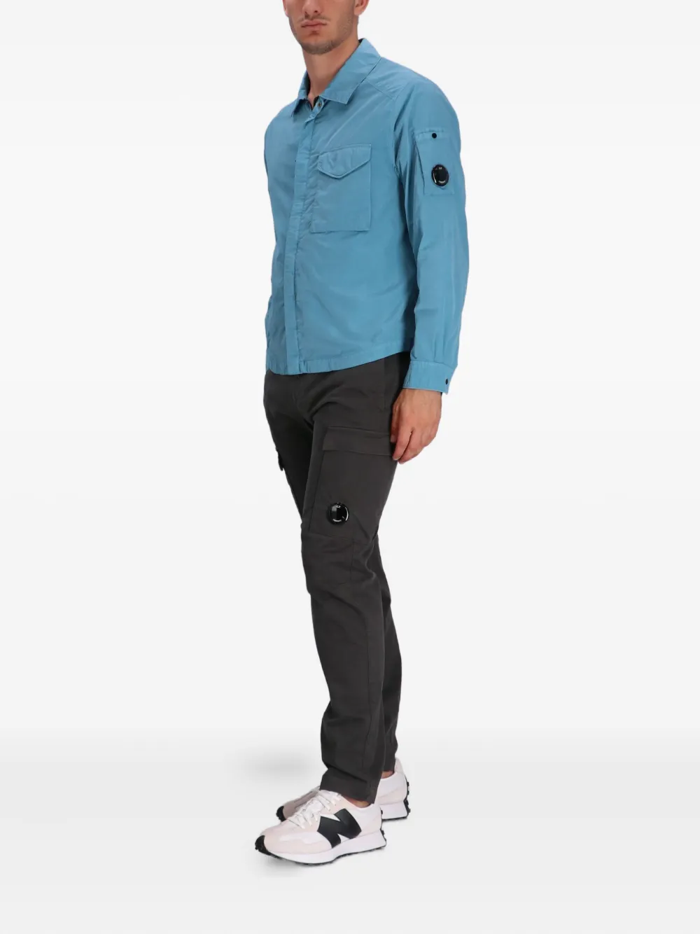 C.P. Company Shirtjack met zaksluiting Blauw