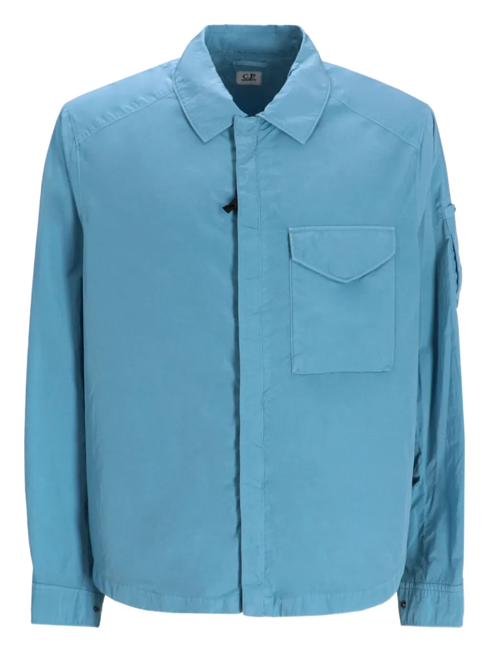 C.p. Company Pocket-fastening Shirt Jacket In Blue