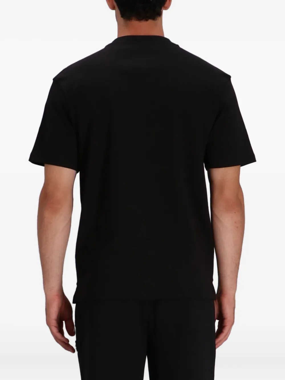 HUGO T-shirt met logopatch Zwart