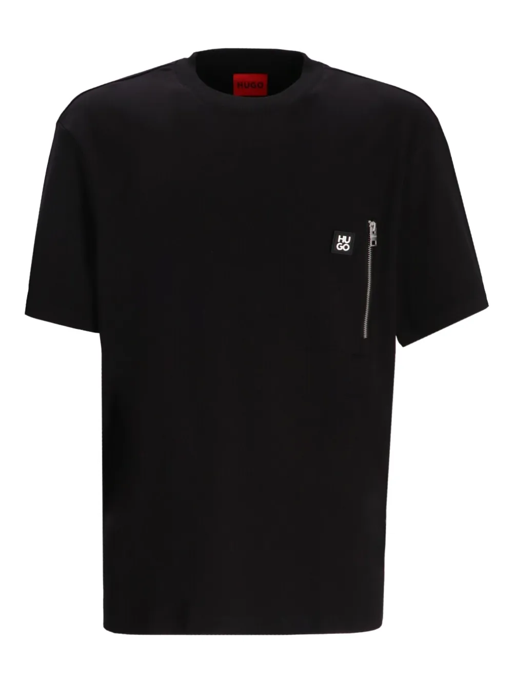 HUGO logo-patch T-shirt | Black | Image 1
