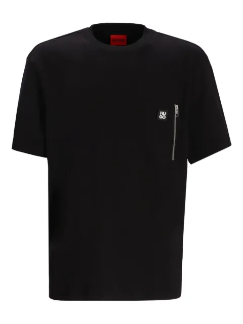 HUGO logo-patch T-shirt
