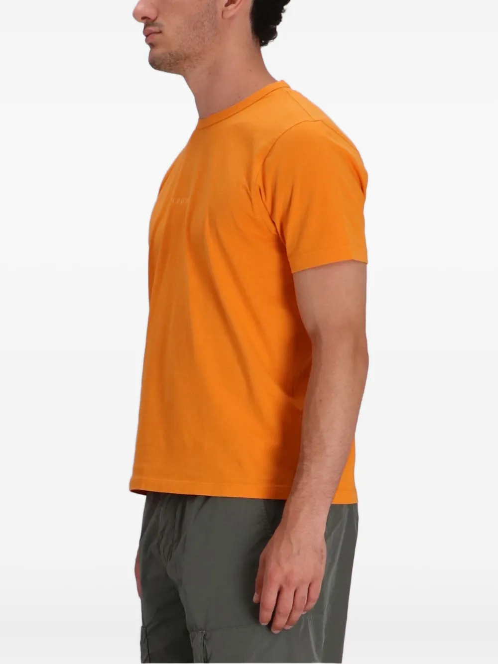 C.P. Company Katoenen T-shirt met logoprint Oranje