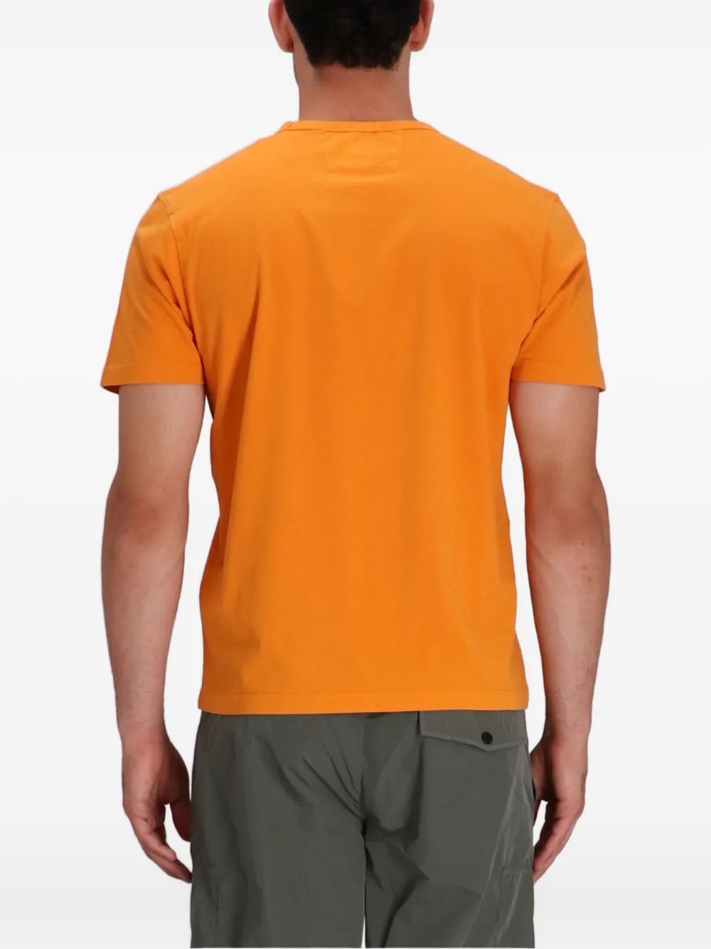 C.P. Company Katoenen T-shirt met logoprint Oranje